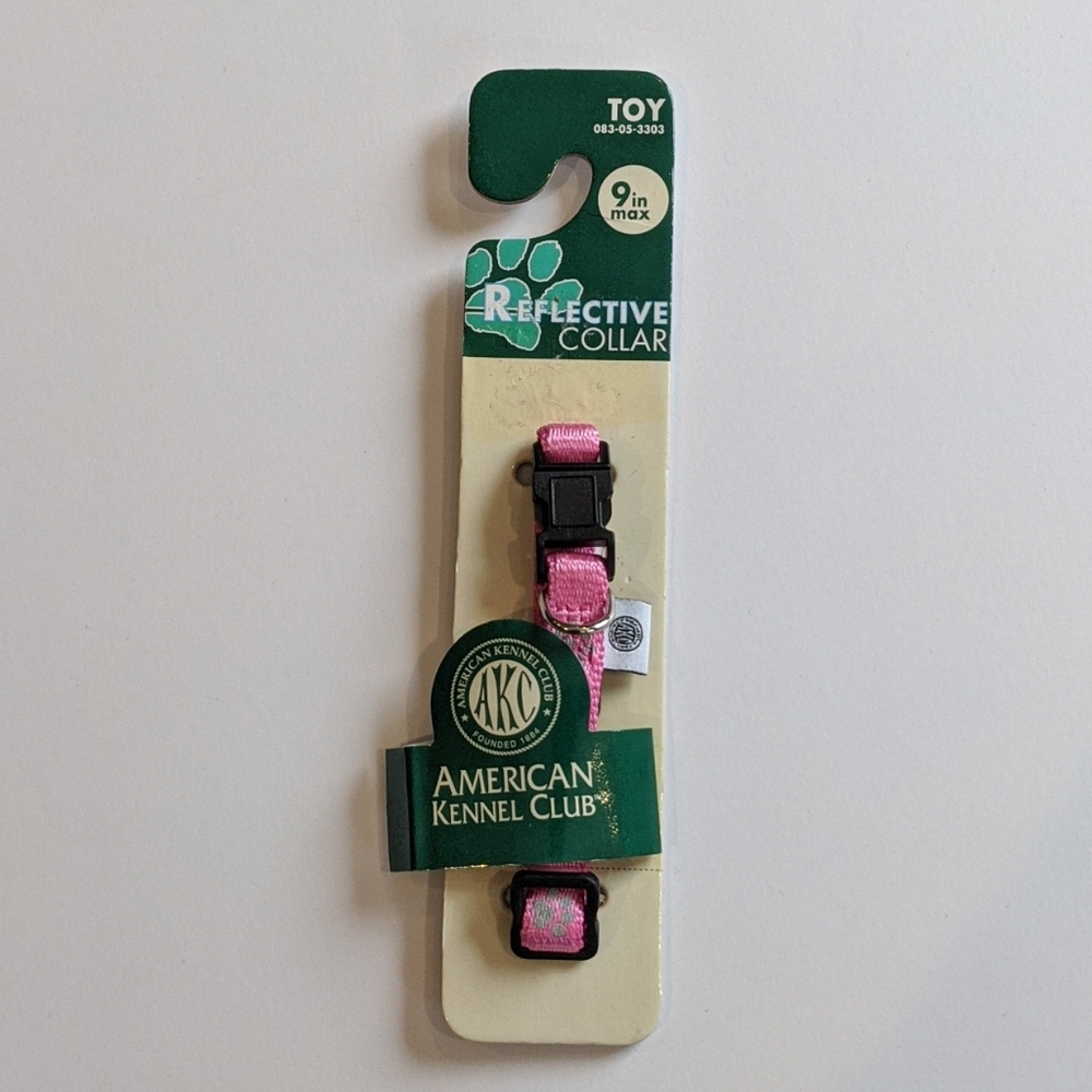 American Kennel Club reflective collar, toy breed